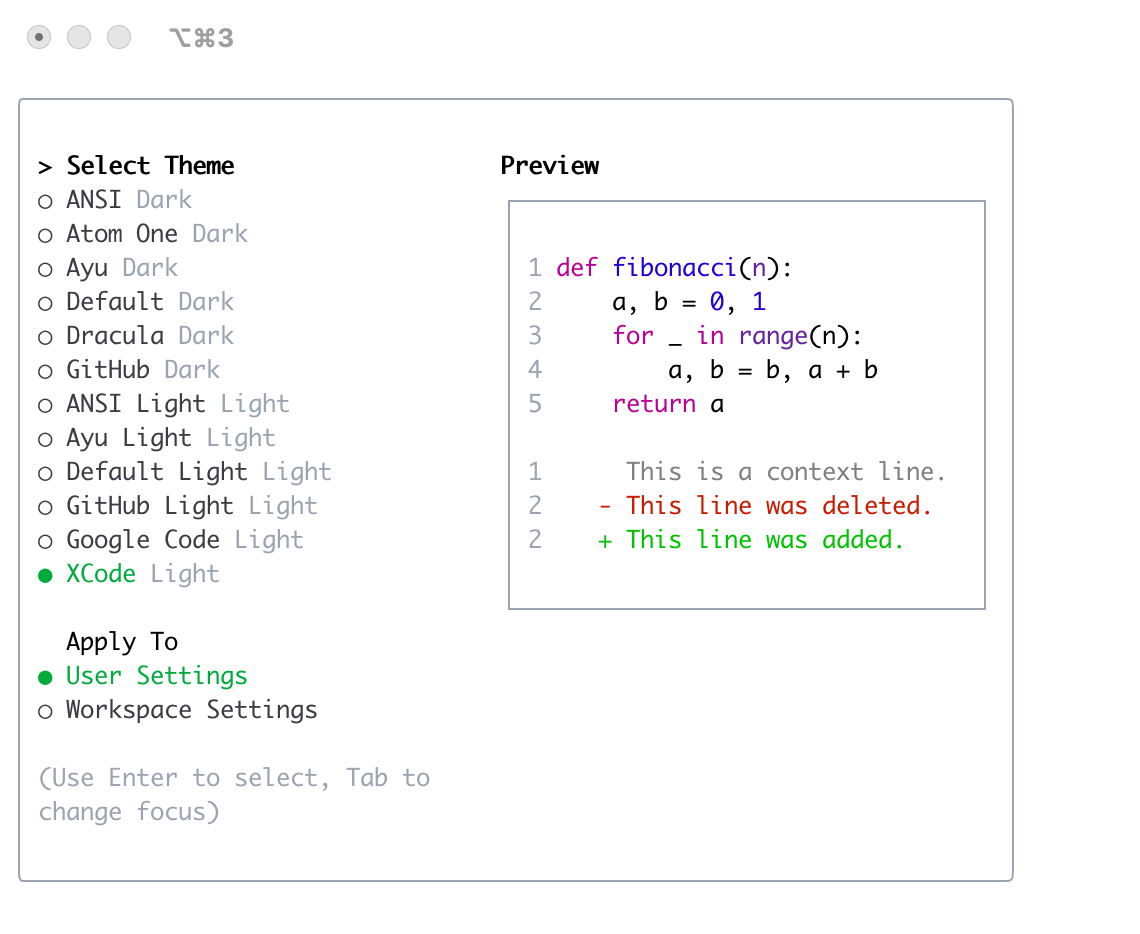 Xcode Light 主题